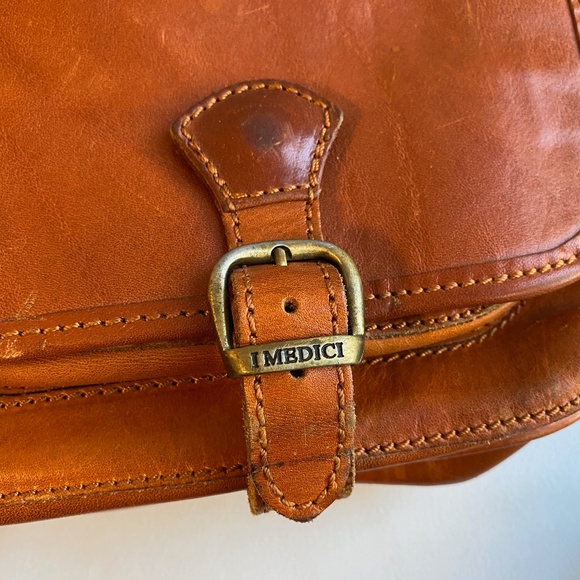 I MEDICI Firenzi Italian leather briefcase messenger bag - Picture 11 of 16